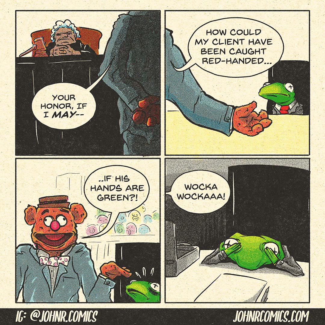 Mr. The Frog's day in court.